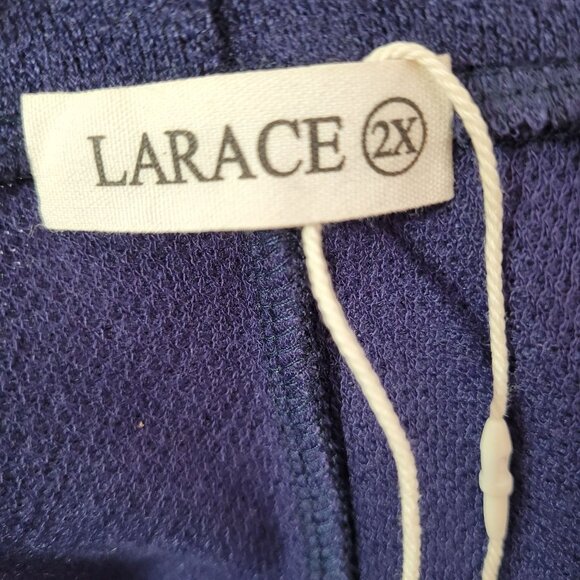 Larace Women Plus Size Long Sleeve Button Down Cardigan With Pockets - Navy Blue - Picture 7 of 10